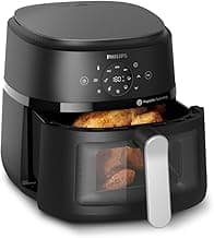 PHILIPS Air Fryer NA231/00, 6.2L, Touch Panel, Black