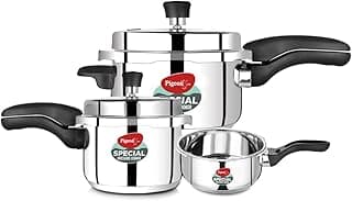 Pigeon by Stovekraft Stainless Steel Pressure Cooker Set