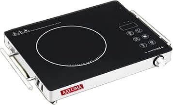 Classic Silver 2000W Infrared Cooktop with Digital Display