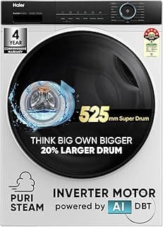 Haier 8 kg 5 Star AI-DBT Fully Automatic Washing Machine