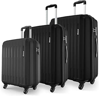 Safari Genius Alley Set of 3 Trolley Bags, Black