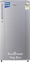 Haier 165L Single Door Refrigerator - Moon Silver