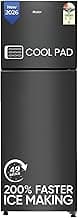 Haier 240L Frost Free Double Door Refrigerator, Black