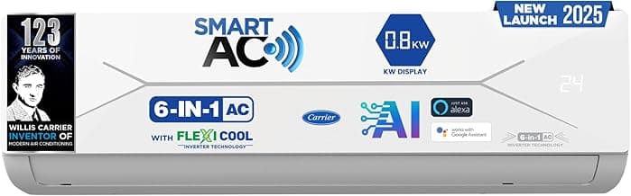 Carrier 1.5 Ton 5 Star Wi-Fi Smart Inverter Split AC
