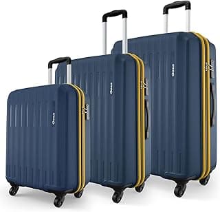 Safari Genius Alley Set of 3 Trolley Bags, Navy