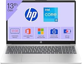 HP 15 Laptop - 13th Gen Intel Core i3, 12GB RAM, 512GB SSD