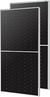 WAAREE N-Type 580 Watt TOPCon Bifacial Solar Panel – High-Efficiency Mono PERC Half-Cut Technology | BIS & IEC Certified | Framed Dual Glass Bifacial |30 Years Output Warranty | Pack of 2 | 1160 WATT