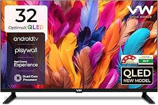 VW 32" OptimaX Series HD Ready Smart QLED Android TV